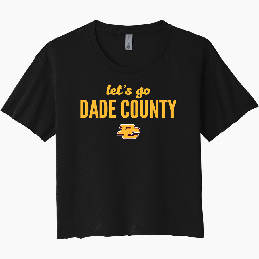 DADE COUNTY HIGH SCHOOL WOLVERINES <span class="pdp-name-mascot">DADE COUNTY WOLVERINES</span> Next Level Women's Festival Cali Crop Tee