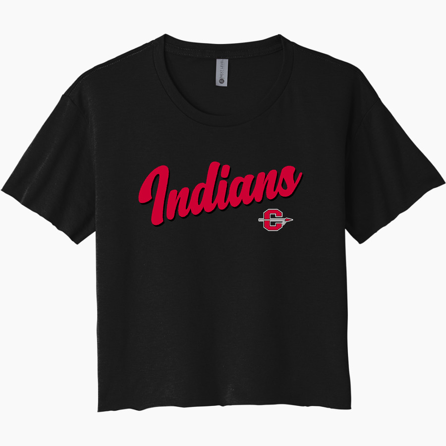 CLEVELAND HIGH SCHOOL INDIANS <span class="pdp-name-mascot">CLEVELAND INDIANS</span> Next Level Women's Festival Cali Crop Tee