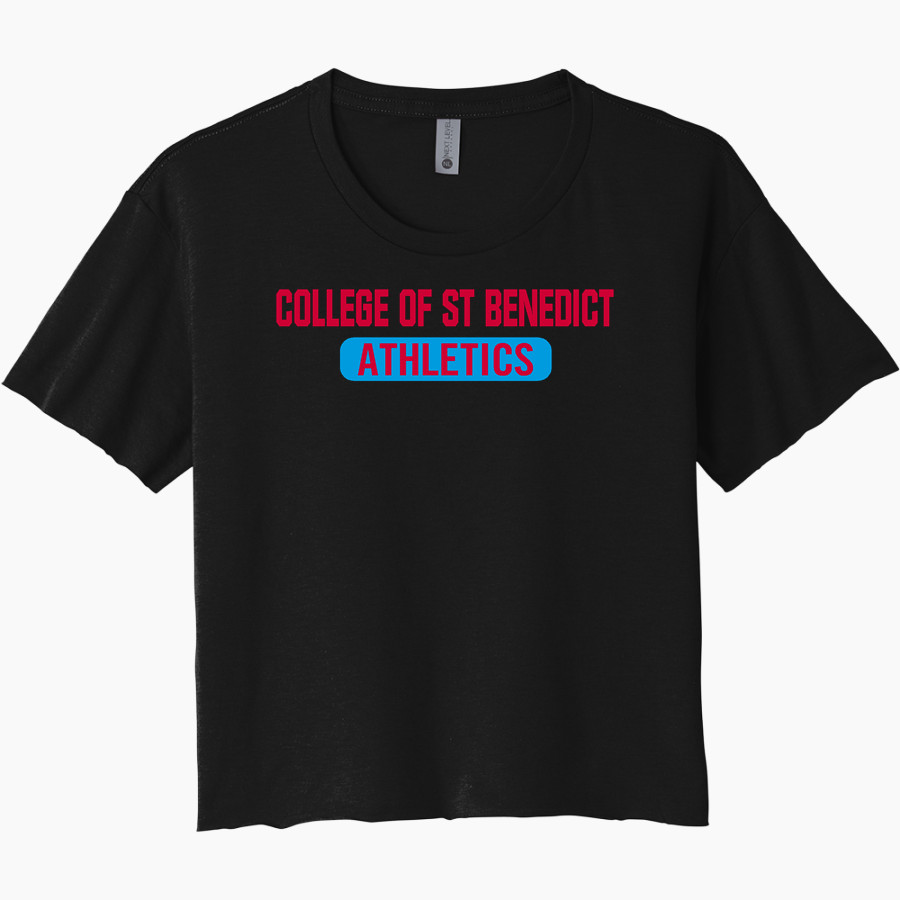 COLLEGE OF ST BENEDICT Bennies <span class="pdp-name-mascot">COLLEGE OF ST BENEDICT</span> Next Level Women's Festival Cali Crop Tee