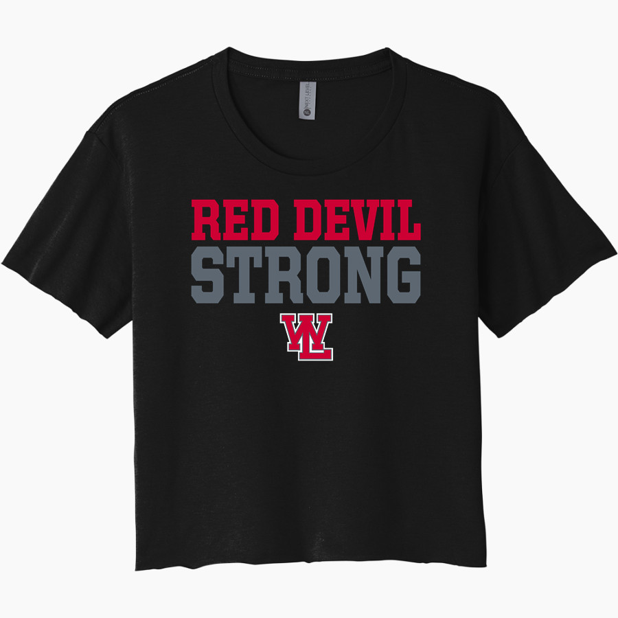 West Lafayette Jr-Sr High School Red Devils Online Store Next Level Women's Festival Cali Crop Tee