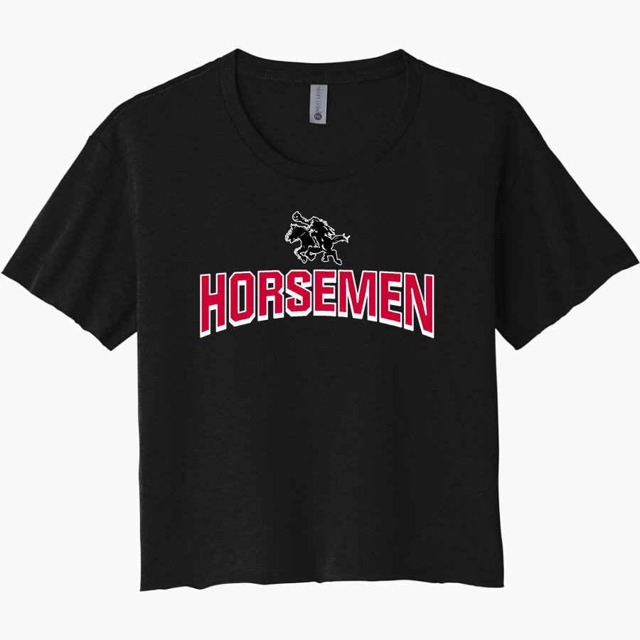 SLEEPY HOLLOW HIGH SCHOOL HORSEMEN <span class="pdp-name-mascot">SLEEPY HOLLOW HORSEMEN</span> Next Level Women's Festival Cali Crop Tee