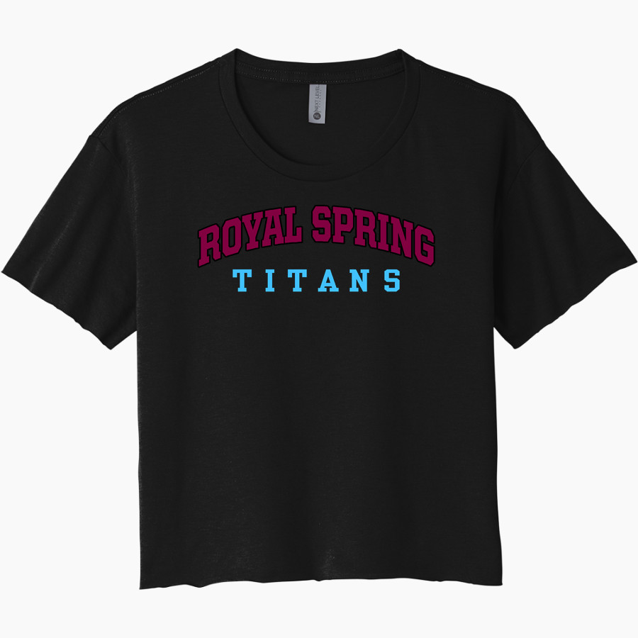 Royal Spring Titans <span class="pdp-name-mascot">Royal Spring Titans</span> Next Level Women's Festival Cali Crop Tee