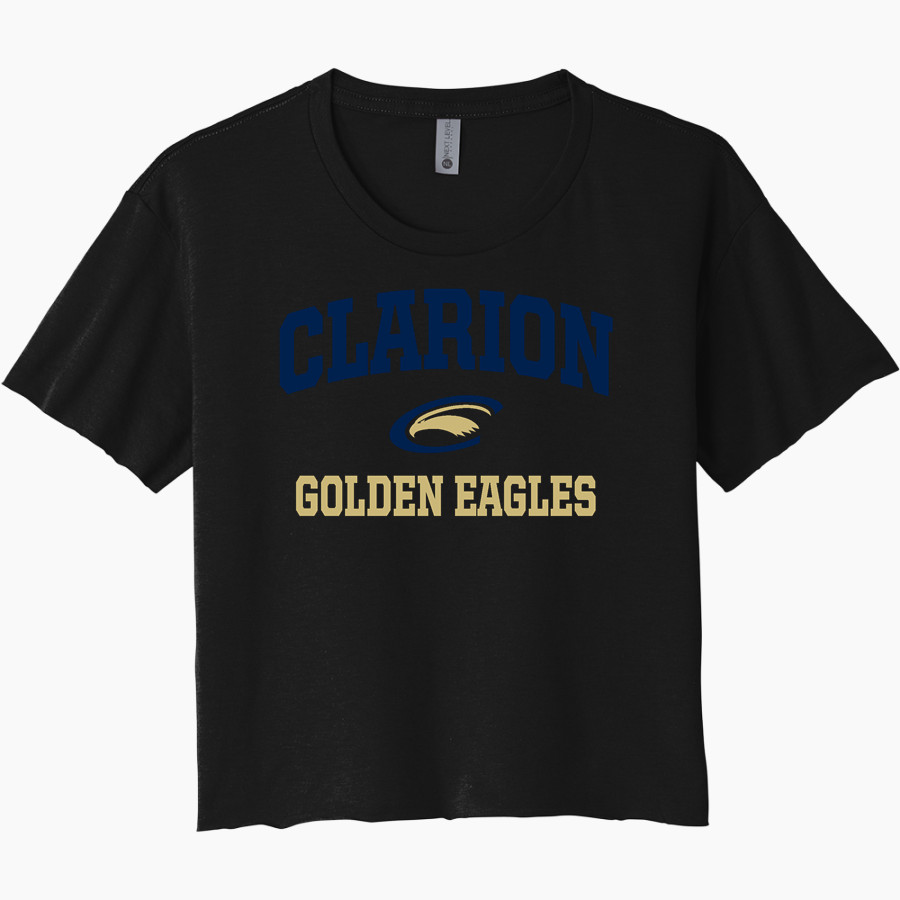 Clarion Golden Eagles <span class="pdp-name-mascot">Clarion - Penn West University Golden Eagles</span> Next Level Women's Festival Cali Crop Tee