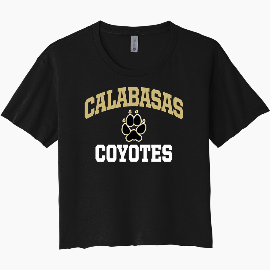 CALABASAS HIGH SCHOOL COYOTES <span class="pdp-name-mascot">CALABASAS COYOTES</span> Next Level Women's Festival Cali Crop Tee