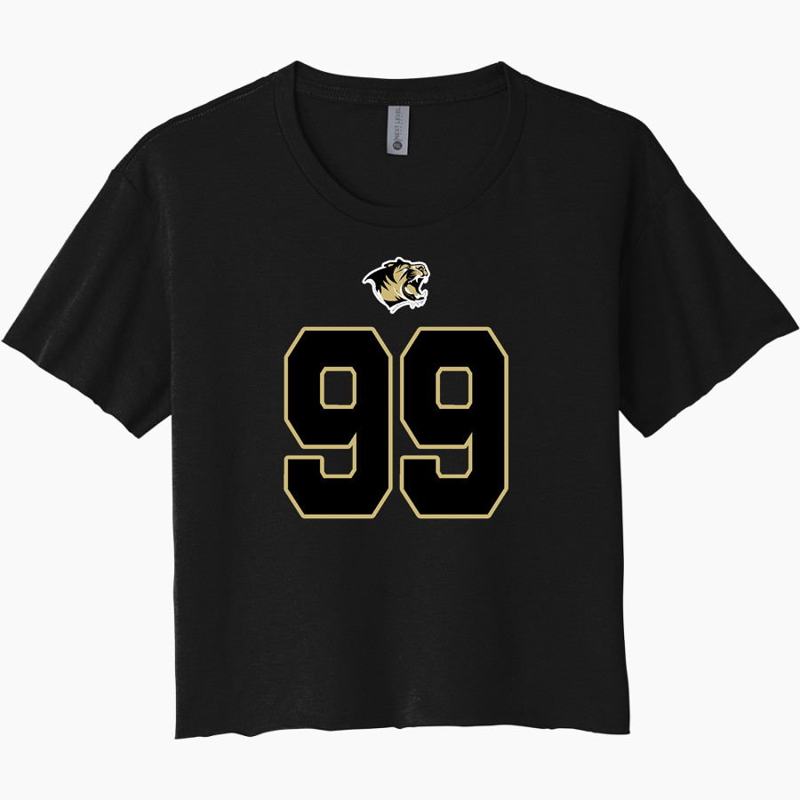BENTONVILLE HIGH SCHOOL TIGERS <span class="pdp-name-mascot">BENTONVILLE TIGERS</span> Next Level Women's Festival Cali Crop Tee
