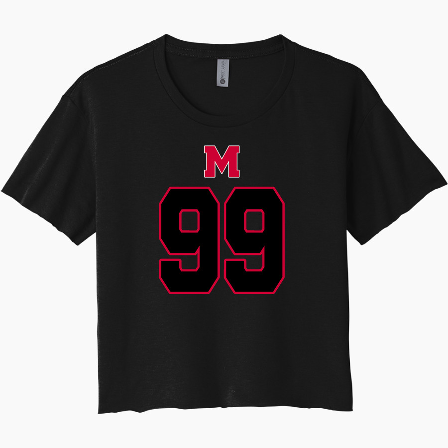 MENAUL SCHOOL PANTHERS Next Level Women's Festival Cali Crop Tee
