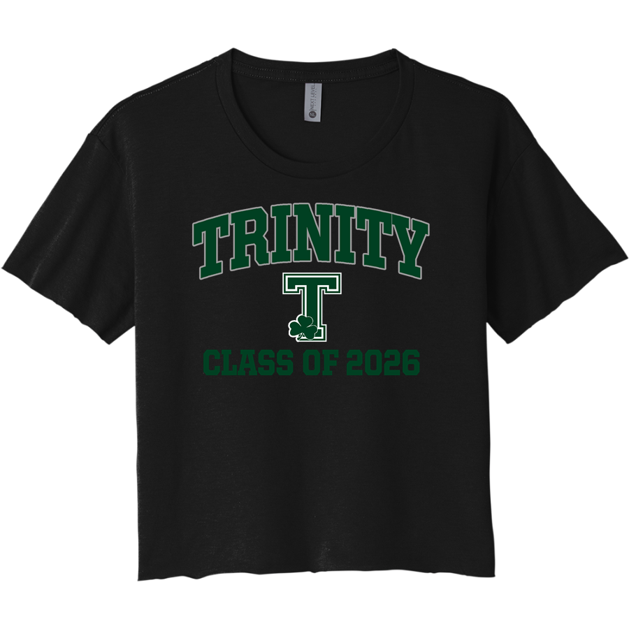 TRINITY HIGH SCHOOL SHAMROCKS <span class="pdp-name-mascot">TRINITY SHAMROCKS</span> Next Level Women's Festival Cali Crop Tee