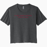 ST. ANDREW'S SCHOOL SAINTS Next Level Women's Festival Cali Crop Tee Front Thumbnail