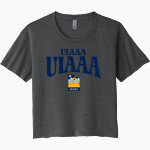 UIAAA Online Store Next Level Women's Festival Cali Crop Tee Front Thumbnail
