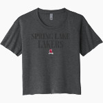 Spring Lake Lakers <span class="pdp-name-mascot">Spring Lake Lakers</span> Next Level Women's Festival Cali Crop Tee Front Thumbnail