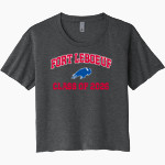 FORT LEBOEUF HIGH SCHOOL BISON <span class="pdp-name-mascot">Fort LeBoeuf BISON</span> Next Level Women's Festival Cali Crop Tee Front Thumbnail