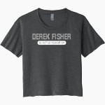 Be Better Foundation Team Derek Fisher Next Level Women's Festival Cali Crop Tee Front Thumbnail