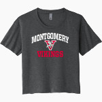 Montgomery Vikings Next Level Women's Festival Cali Crop Tee Front Thumbnail