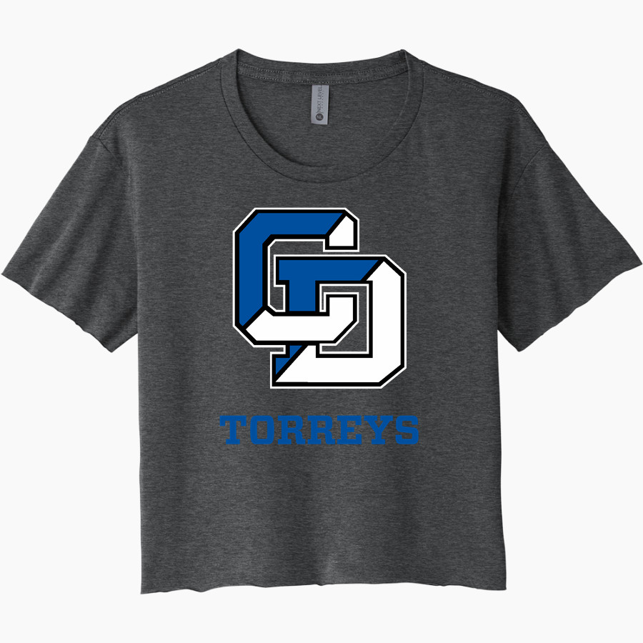 LA JOLLA COUNTRY DAY SCHOOL <span class="pdp-name-mascot">LA JOLLA TORREYS</span> Next Level Women's Festival Cali Crop Tee