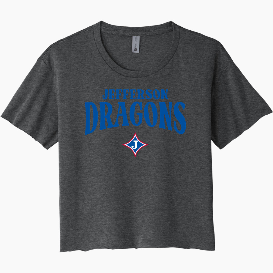 Jefferson Dragons <span class="pdp-name-mascot">Jefferson Dragons</span> Next Level Women's Festival Cali Crop Tee