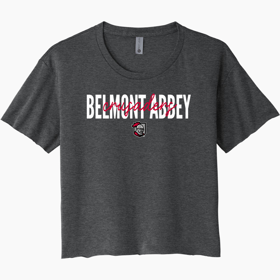 Belmont Abbey College The Official Store of the Crusaders Next Level Women's Festival Cali Crop Tee