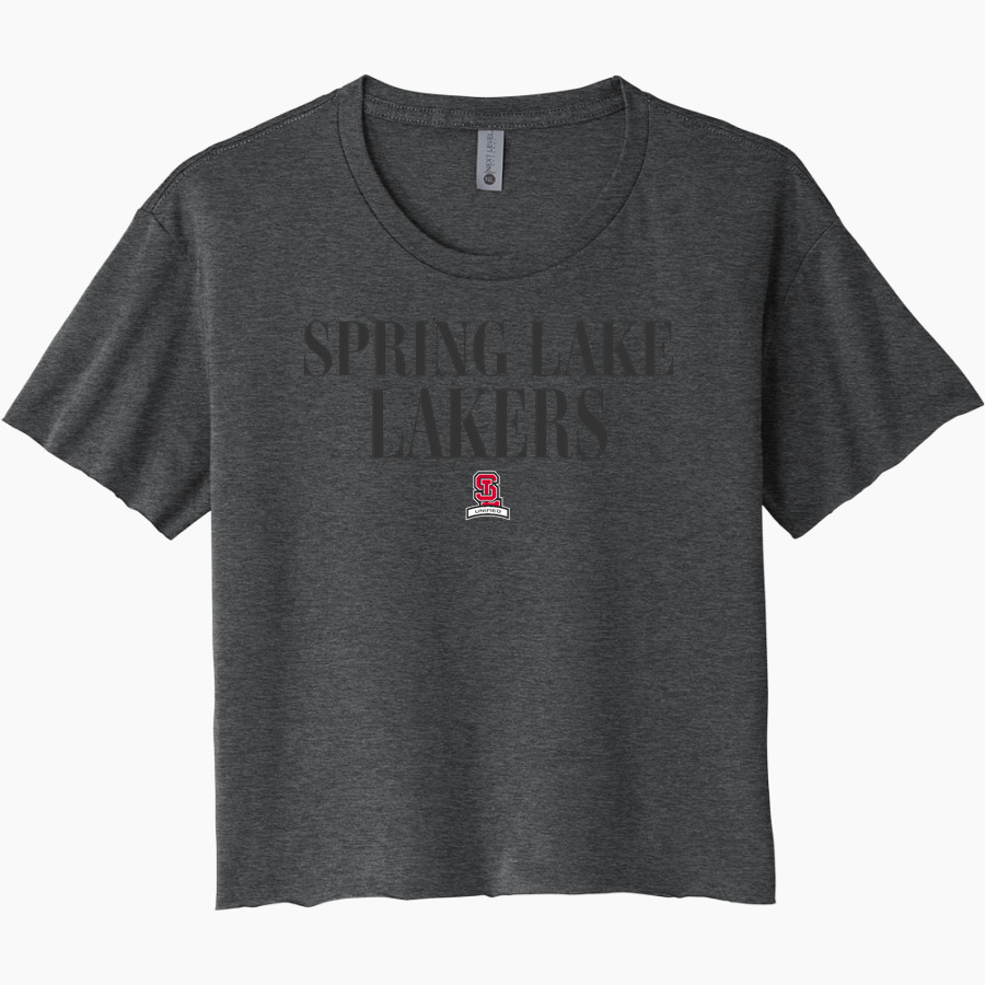 Spring Lake Lakers <span class="pdp-name-mascot">Spring Lake Lakers</span> Next Level Women's Festival Cali Crop Tee