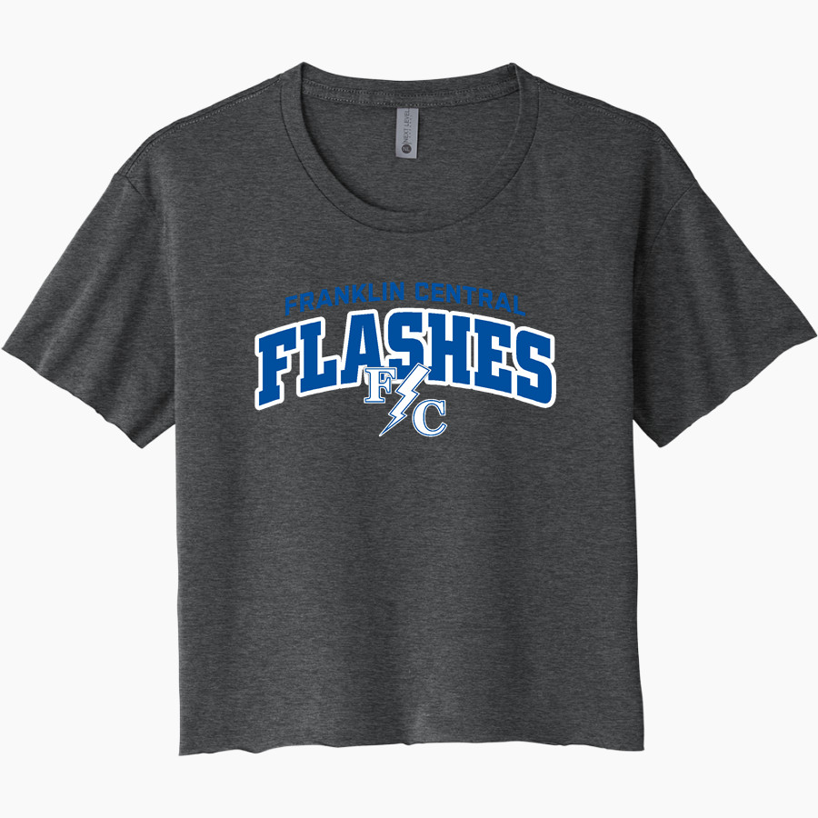 Franklin Central Flashes <span class="pdp-name-mascot">Franklin Central Flashes</span> Next Level Women's Festival Cali Crop Tee