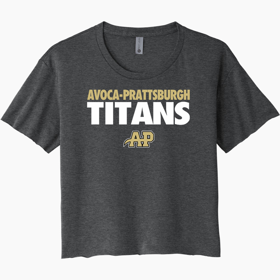 Avoca-Prattsburgh Titans <span class="pdp-name-mascot">Avoca-Prattsburgh</span> Next Level Women's Festival Cali Crop Tee