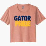Magellan International School The Online Store <span class="pdp-name-mascot">Magellan Gators</span> Next Level Women's Festival Cali Crop Tee Front Thumbnail