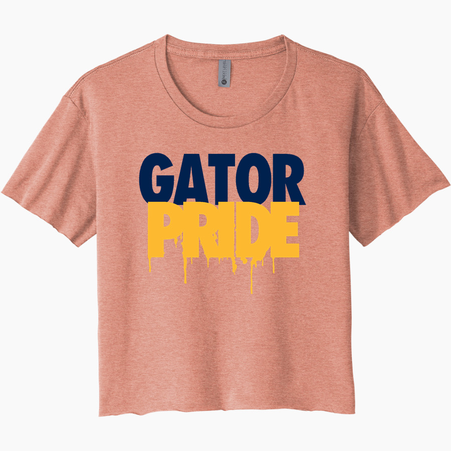 Magellan International School The Online Store <span class="pdp-name-mascot">Magellan Gators</span> Next Level Women's Festival Cali Crop Tee
