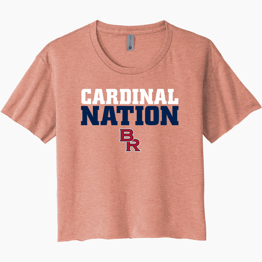 Big Rapids Cardinals Next Level Women's Festival Cali Crop Tee