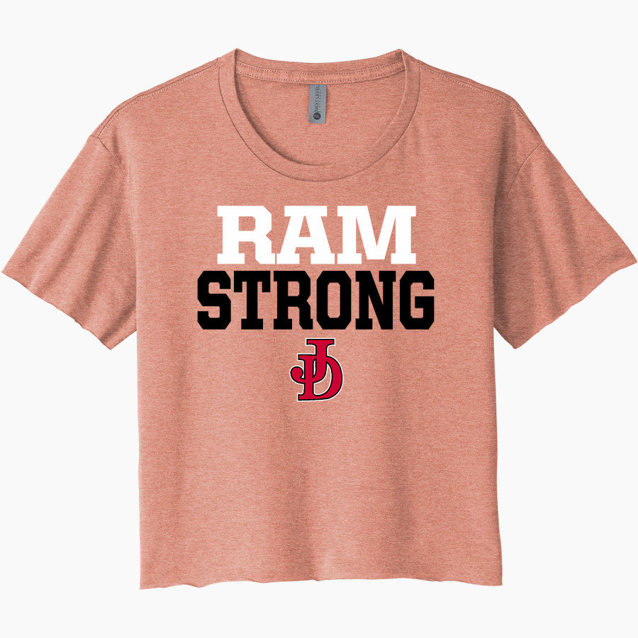 Jamesville DeWitt Red Rams Next Level Women's Festival Cali Crop Tee