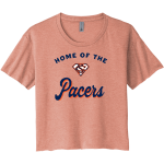 Switzerland County PACERS <span class="pdp-name-mascot">SWITZERLAND COUNTY PACERS</span> Next Level Apparel Women's Festival Cali Crop Tee Front Thumbnail