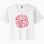 Montgomery Vikings Next Level Women's Festival Cali Crop Tee Front Thumbnail