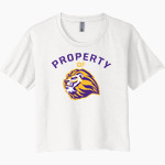 Gospel Light Christian Lions <span class="pdp-name-mascot">Gospel Light Christian School Lions</span> Next Level Women's Festival Cali Crop Tee Front Thumbnail