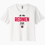 FOSTORIA HIGH SCHOOL REDMEN Next Level Women's Festival Cali Crop Tee Front Thumbnail
