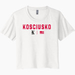 KOSCIUSKO HIGH SCHOOL WHIPPETS <span class="pdp-name-mascot">KOSCIUSKO WHIPPETS</span> Next Level Women's Festival Cali Crop Tee Front Thumbnail