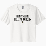PERRYSBURG HIGH SCHOOL YELLOW JACKETS <span class="pdp-name-mascot">PERRYSBURG YELLOW JACKETS</span> Next Level Women's Festival Cali Crop Tee Front Thumbnail
