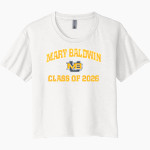 Mary Baldwin Fighting Squirrels <span class="pdp-name-mascot">Mary Baldwin Fighting Squirrels</span> Next Level Women's Festival Cali Crop Tee Front Thumbnail