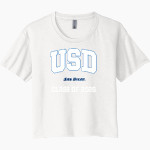 University of San Diego Toreros Next Level Women's Festival Cali Crop Tee Front Thumbnail