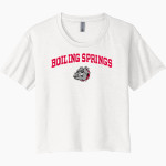 Boiling Springs Middle School bulldogs offical sideline store <span class="pdp-name-mascot">Boiling Springs Bulldogs</span> Next Level Women's Festival Cali Crop Tee Front Thumbnail