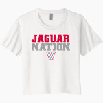Valencia High School JAGUARS <span class="pdp-name-mascot">Valencia JAGUARS</span> Next Level Women's Festival Cali Crop Tee Front Thumbnail