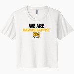 Hawaii Baptist Eagles <span class="pdp-name-mascot">HBA Eagles</span> Next Level Women's Festival Cali Crop Tee Front Thumbnail