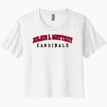 Julius L Matthey Cardinals <span class="pdp-name-mascot">Julius L Matthey Cardinals</span> Next Level Women's Festival Cali Crop Tee Front Thumbnail
