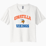 UMATILLA HIGH SCHOOL VIKINGS <span class="pdp-name-mascot">UMATILLA VIKINGS</span> Next Level Women's Festival Cali Crop Tee Front Thumbnail