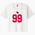FORRESTON HIGH SCHOOL CARDINALS <span class="pdp-name-mascot">FORRESTON CARDINALS</span> Next Level Women's Festival Cali Crop Tee Front Thumbnail
