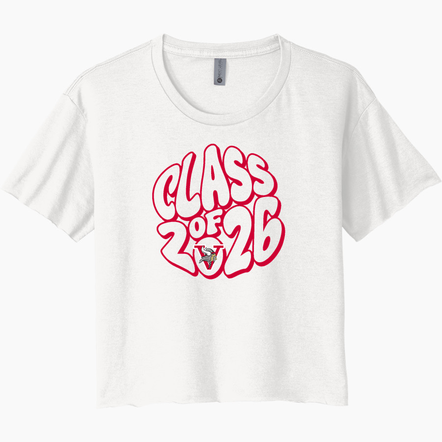 Montgomery Vikings Next Level Women's Festival Cali Crop Tee