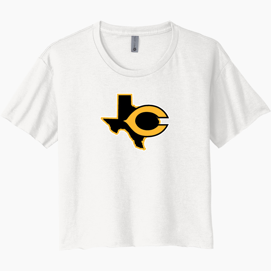 CRANDALL HIGH SCHOOL PIRATES Next Level Women's Festival Cali Crop Tee