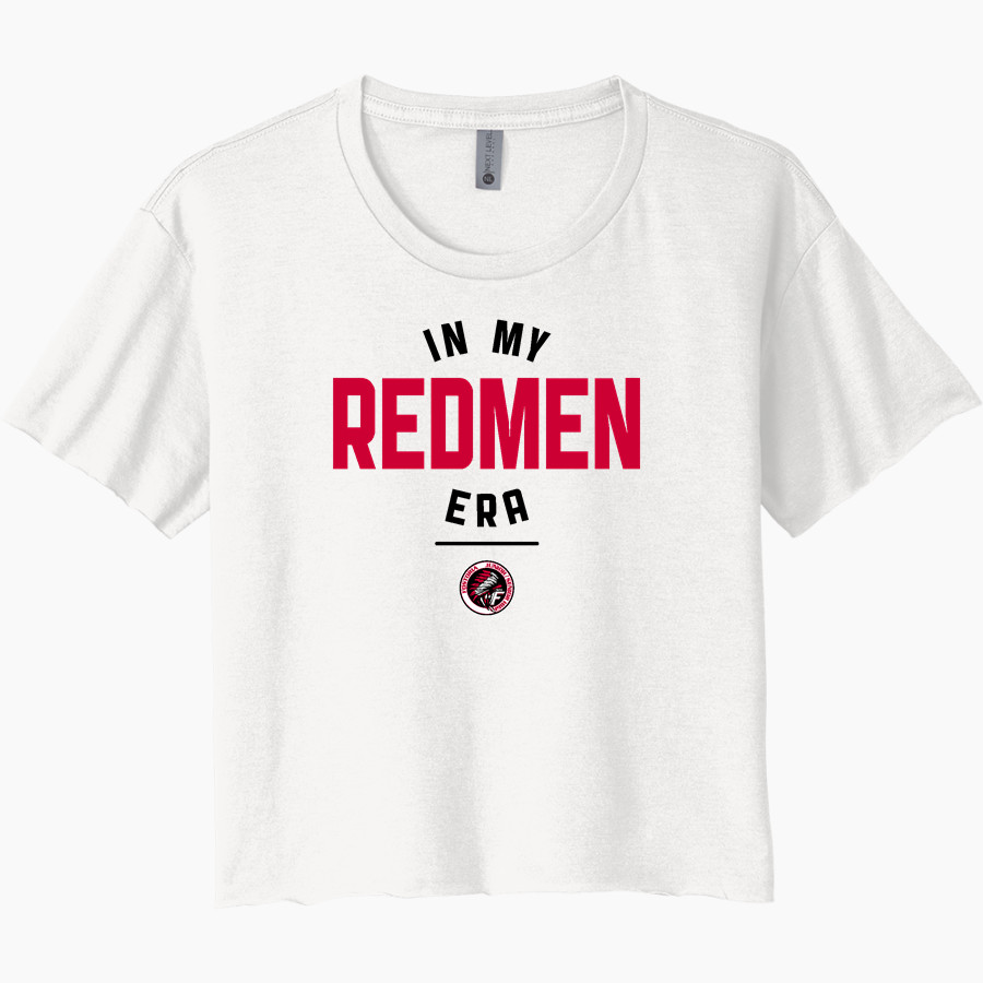 FOSTORIA HIGH SCHOOL REDMEN Next Level Women's Festival Cali Crop Tee
