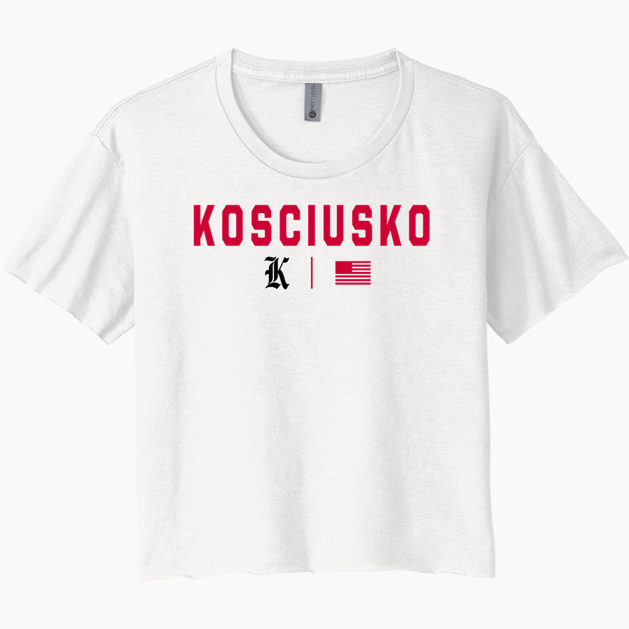 KOSCIUSKO HIGH SCHOOL WHIPPETS <span class="pdp-name-mascot">KOSCIUSKO WHIPPETS</span> Next Level Women's Festival Cali Crop Tee