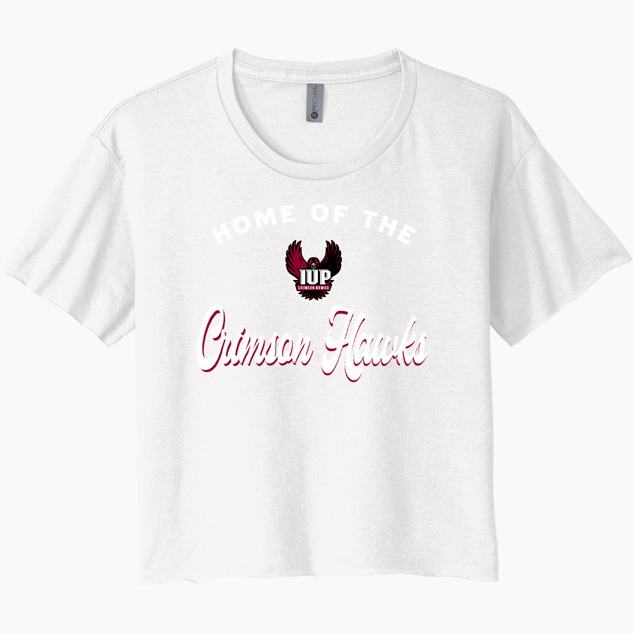 Indiana University of Pennsylvania <span class="pdp-name-mascot">Indiana University Of PA Hawks</span> Next Level Women's Festival Cali Crop Tee