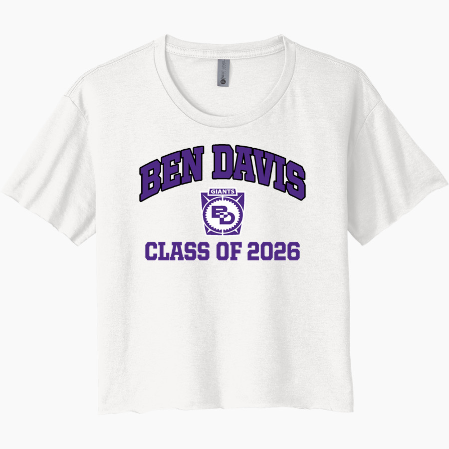 Ben Davis Giants Next Level Women's Festival Cali Crop Tee