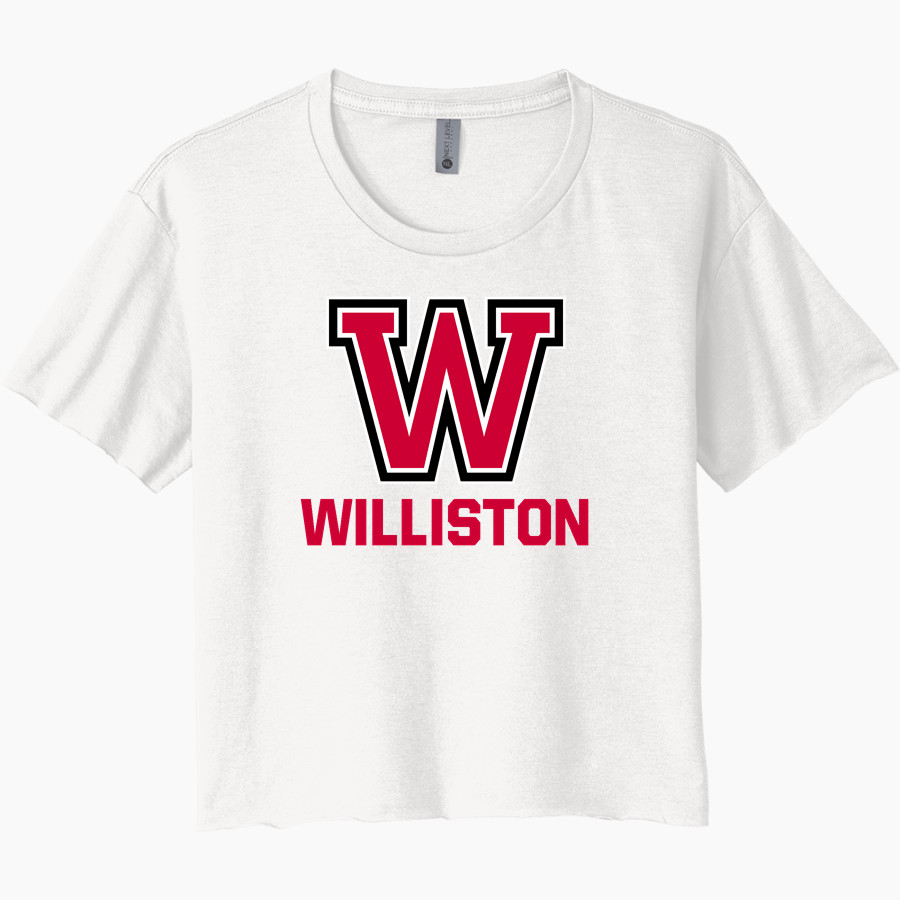 WILLISTON HIGH SCHOOL RED DEVILS Next Level Women's Festival Cali Crop Tee