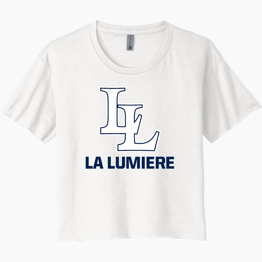La Lumiere School Lakers Online Store <span class="pdp-name-mascot">La Lumiere Lakers</span> Next Level Women's Festival Cali Crop Tee