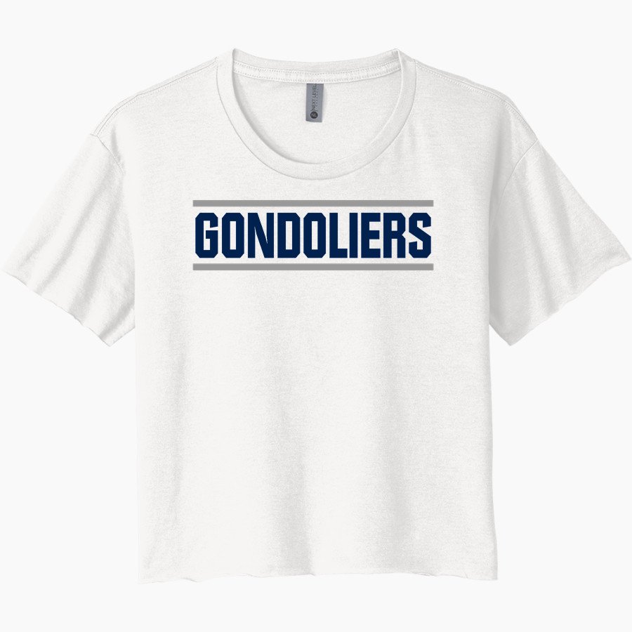 VENICE HIGH SCHOOL GONDOLIERS <span class="pdp-name-mascot">VENICE GONDOLIERS</span> Next Level Women's Festival Cali Crop Tee